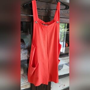 SHEIN Bright Orange Romper